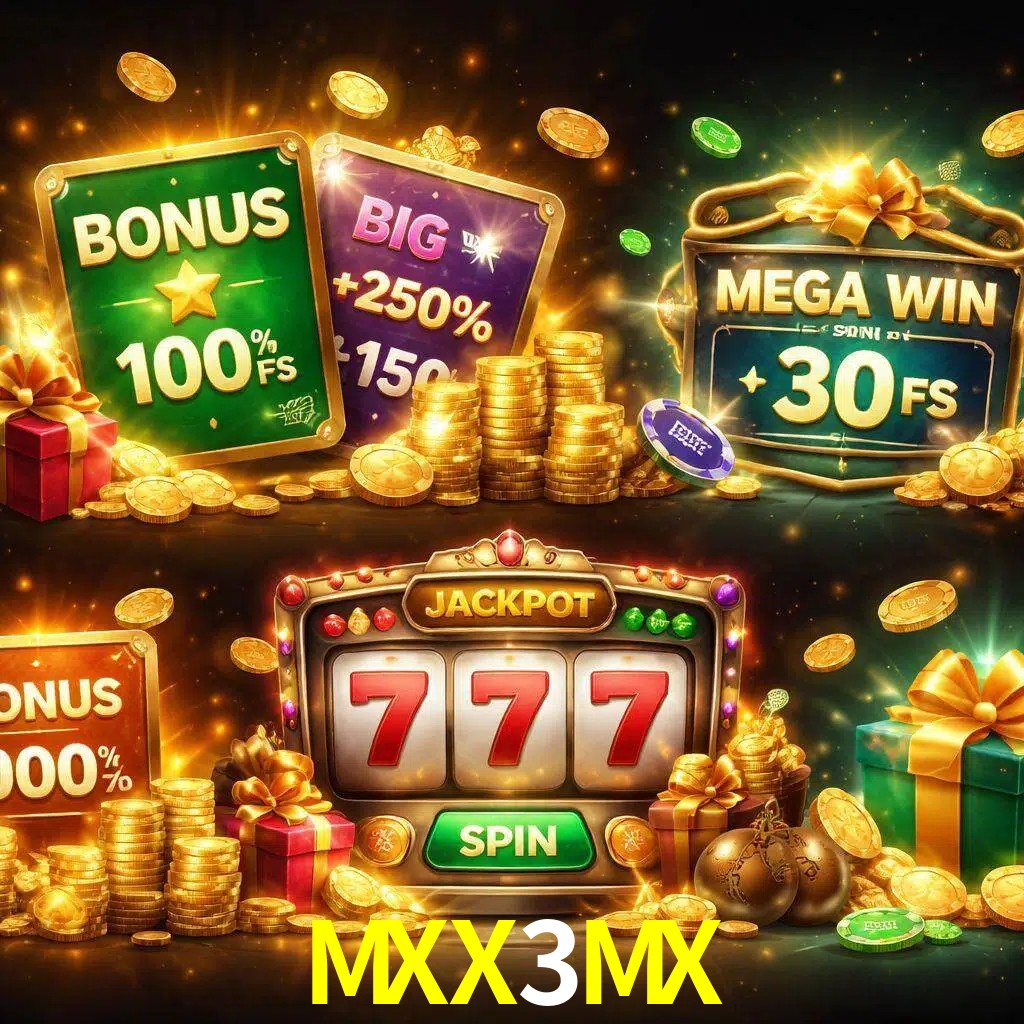 Tipos de bonos MXX3MX incluyendo recompensas de bienvenida y promociones continuas