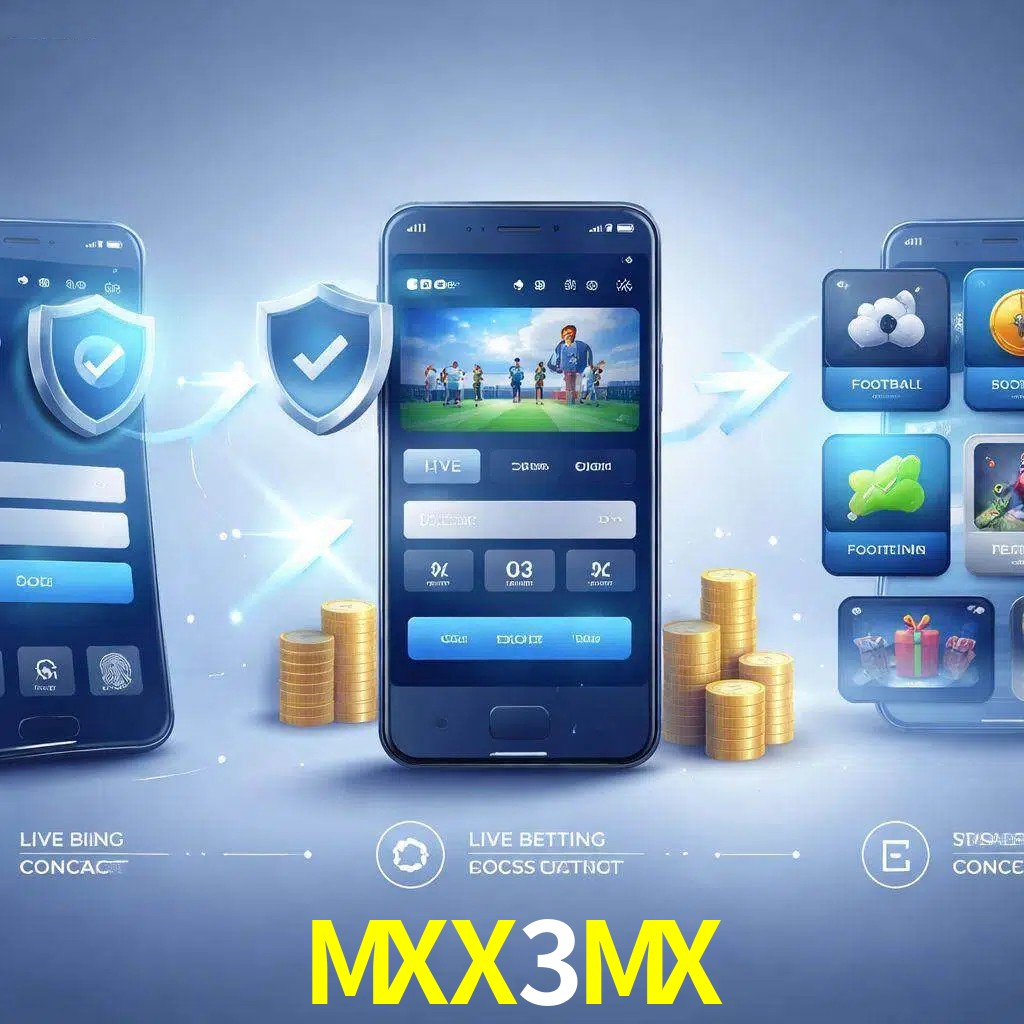 Pasos de acceso a la app MXX3MX en pantalla de teléfono móvil